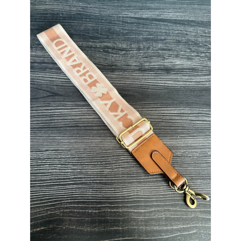 6/$25 Lucky Brand Rust Pink Crossbody Branded Strap with Gold Hardware